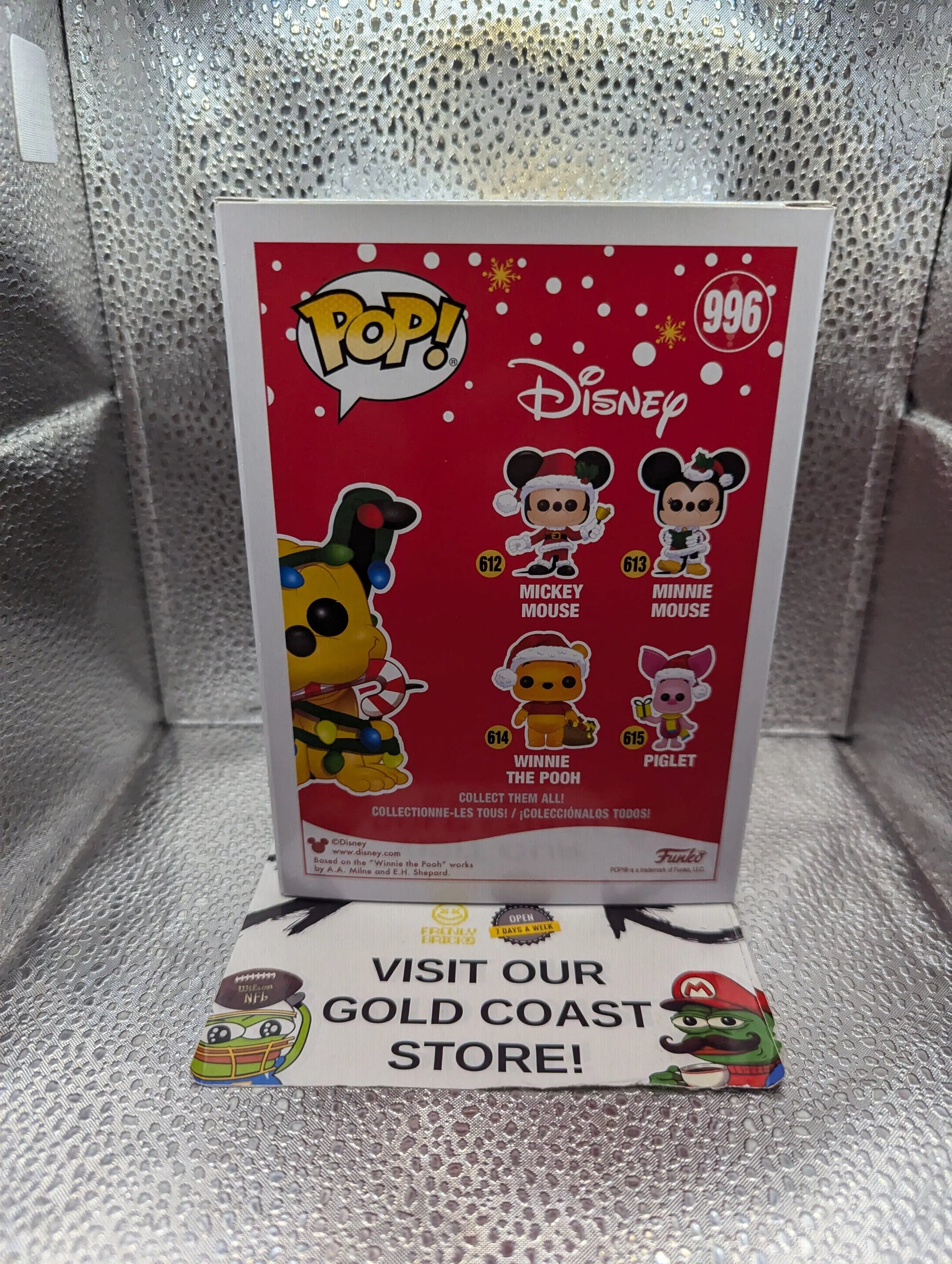 Pluto (Christmas Holidays) - Pop Vinyl - 996 - Disney - Amazon Exclusive VAULTED FRENLY BRICKS - Open 7 Days