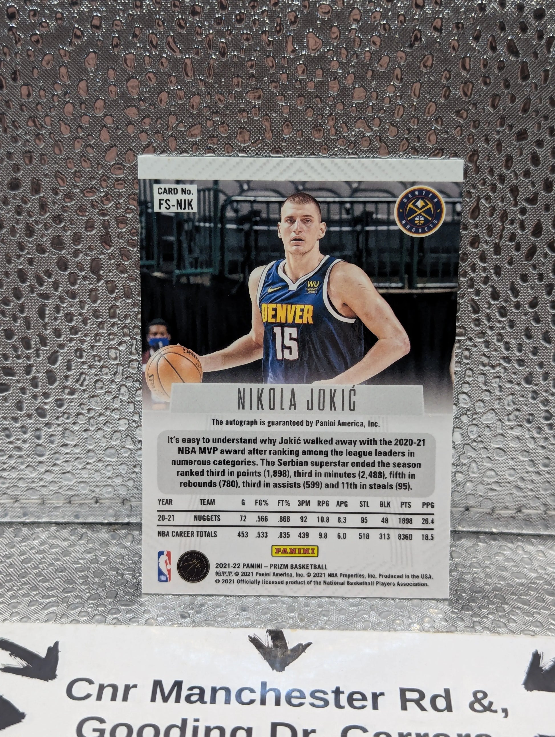 2021-22 Panini Prizm Nikola Jokic Flashback Signatures Auto #FS-NJK - Nuggets FRENLY BRICKS - Open 7 Days