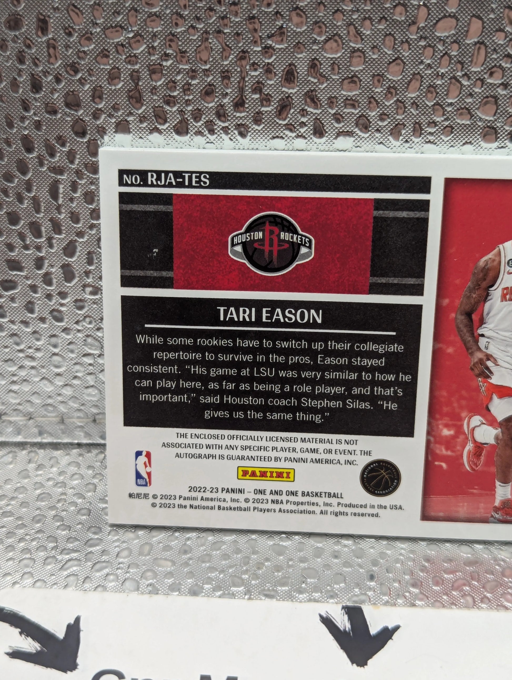 2022-23 Panini One Tari Eason ROOKIE PATCH AUTO /49 on card signature FRENLY BRICKS - Open 7 Days