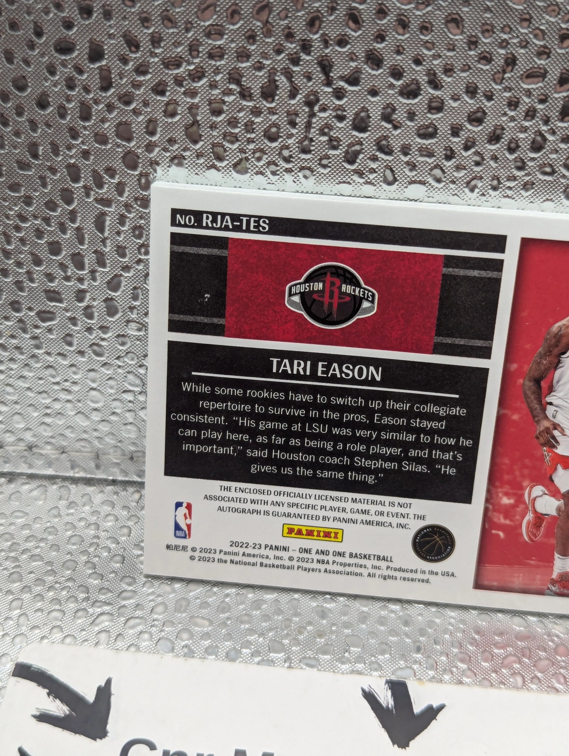 2022-23 Panini One Tari Eason ROOKIE PATCH AUTO /49 on card signature FRENLY BRICKS - Open 7 Days