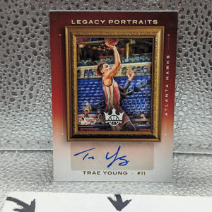 2020-21 Panini Court Kings TRAE YOUNG Auto Legacy Portraits /49 Signature FRENLY BRICKS - Open 7 Days