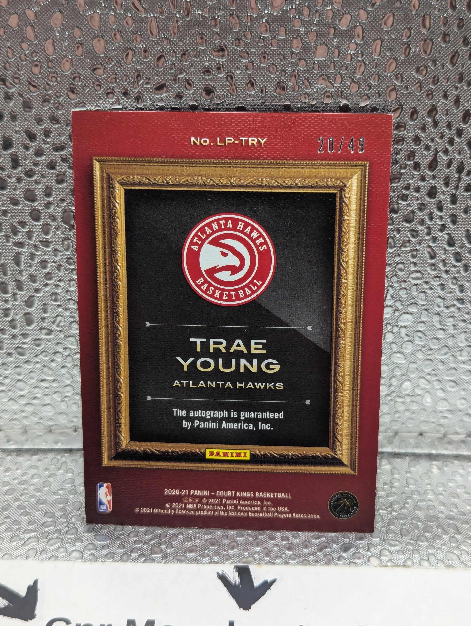 2020-21 Panini Court Kings TRAE YOUNG Auto Legacy Portraits /49 Signature FRENLY BRICKS - Open 7 Days