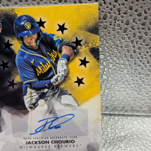 2024 Topps Update JACKSON CHOURIO RC Auto Black /199 Baseball Stars #BSA-JC FRENLY BRICKS - Open 7 Days