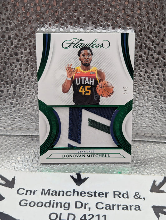 2021-22 Panini Flawless Donovan Mitchell Patch 5/5 FRENLY BRICKS - Open 7 Days