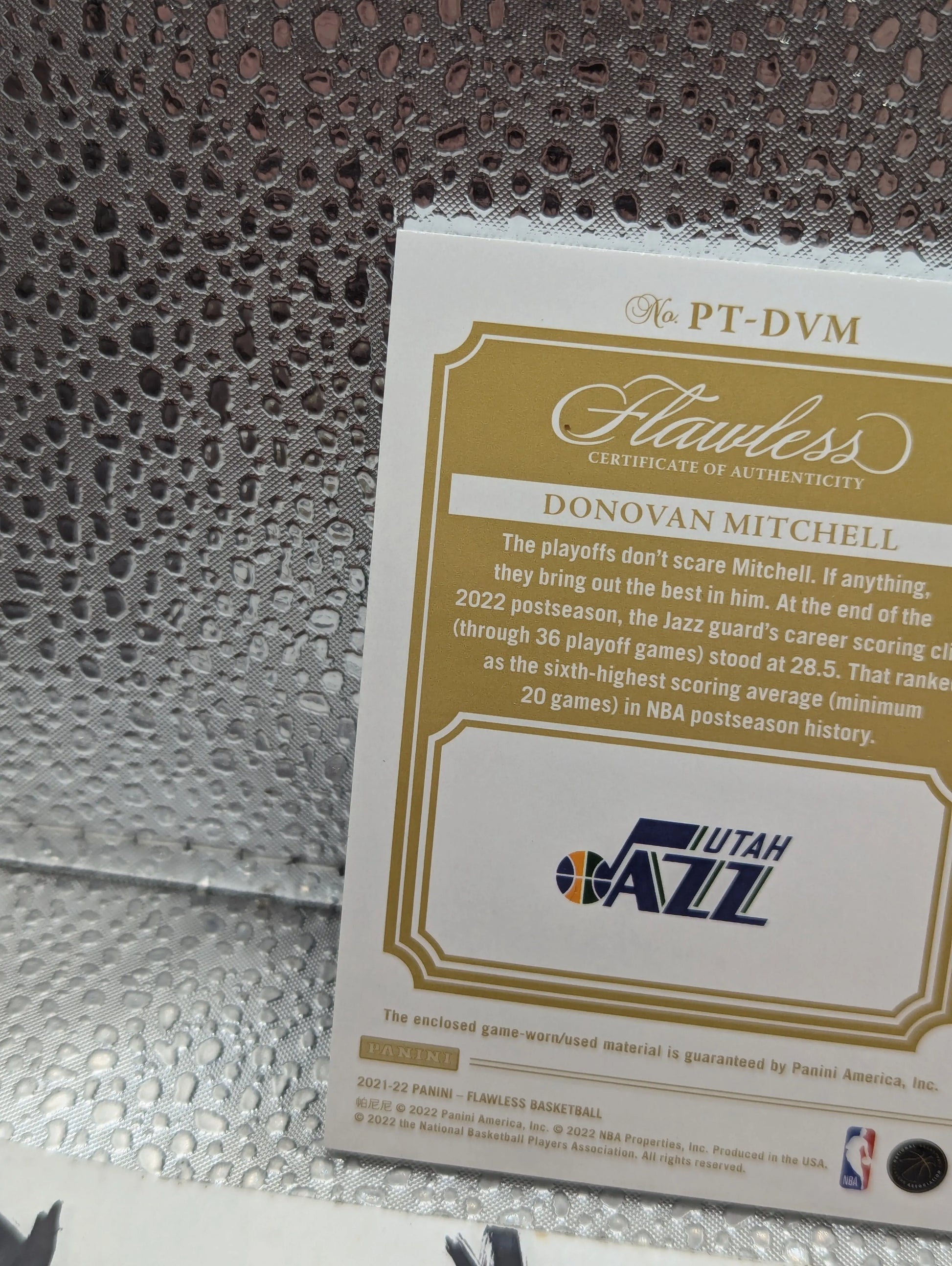 2021-22 Panini Flawless Donovan Mitchell Patch 5/5 FRENLY BRICKS - Open 7 Days