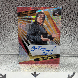 BRET HITMAN HART 2022 PANINI WWE REVOLUTION AUTOGRAPH CARD FRENLY BRICKS - Open 7 Days