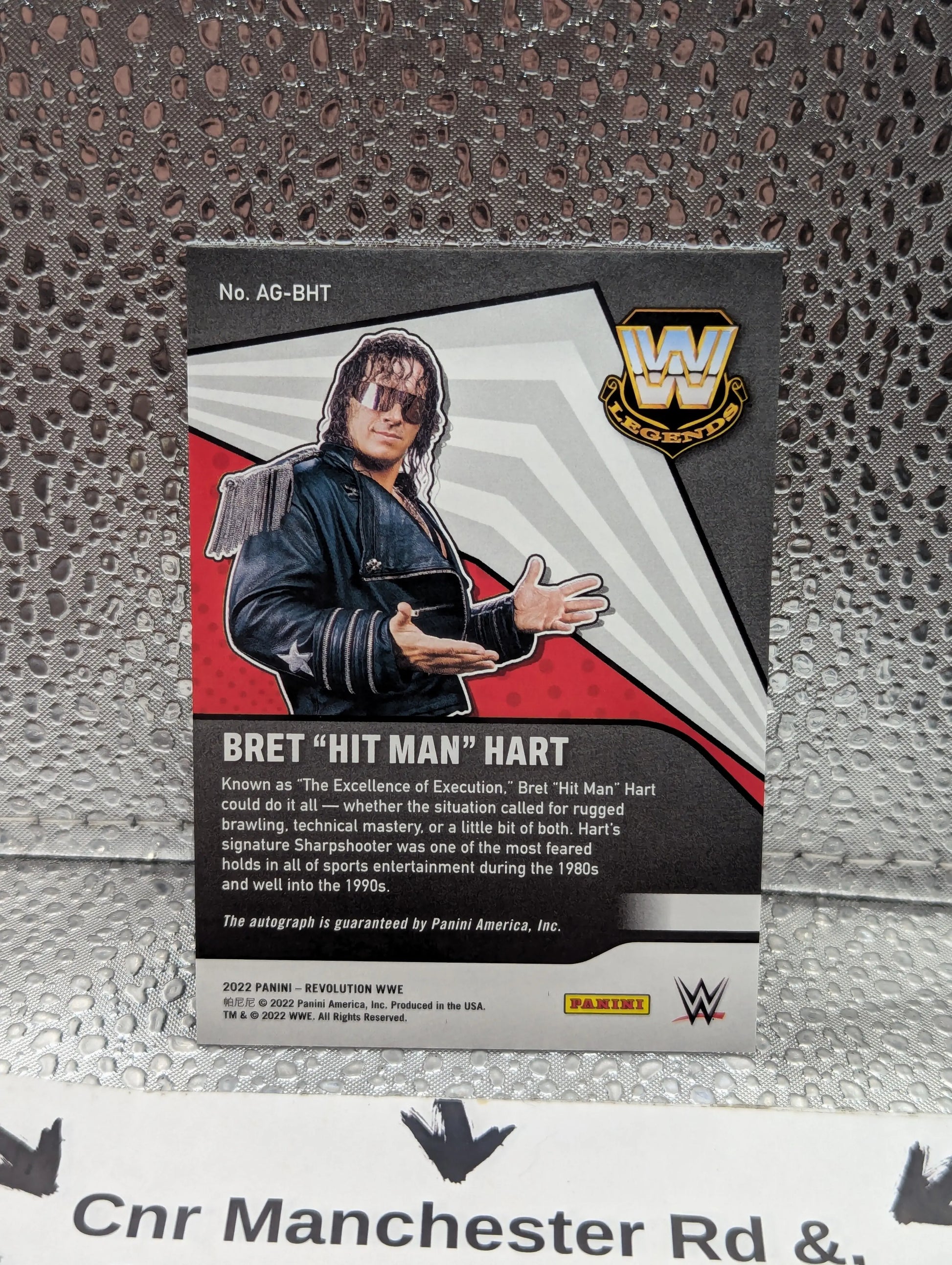 BRET HITMAN HART 2022 PANINI WWE REVOLUTION AUTOGRAPH CARD FRENLY BRICKS - Open 7 Days