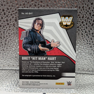 BRET HITMAN HART 2022 PANINI WWE REVOLUTION AUTOGRAPH CARD FRENLY BRICKS - Open 7 Days