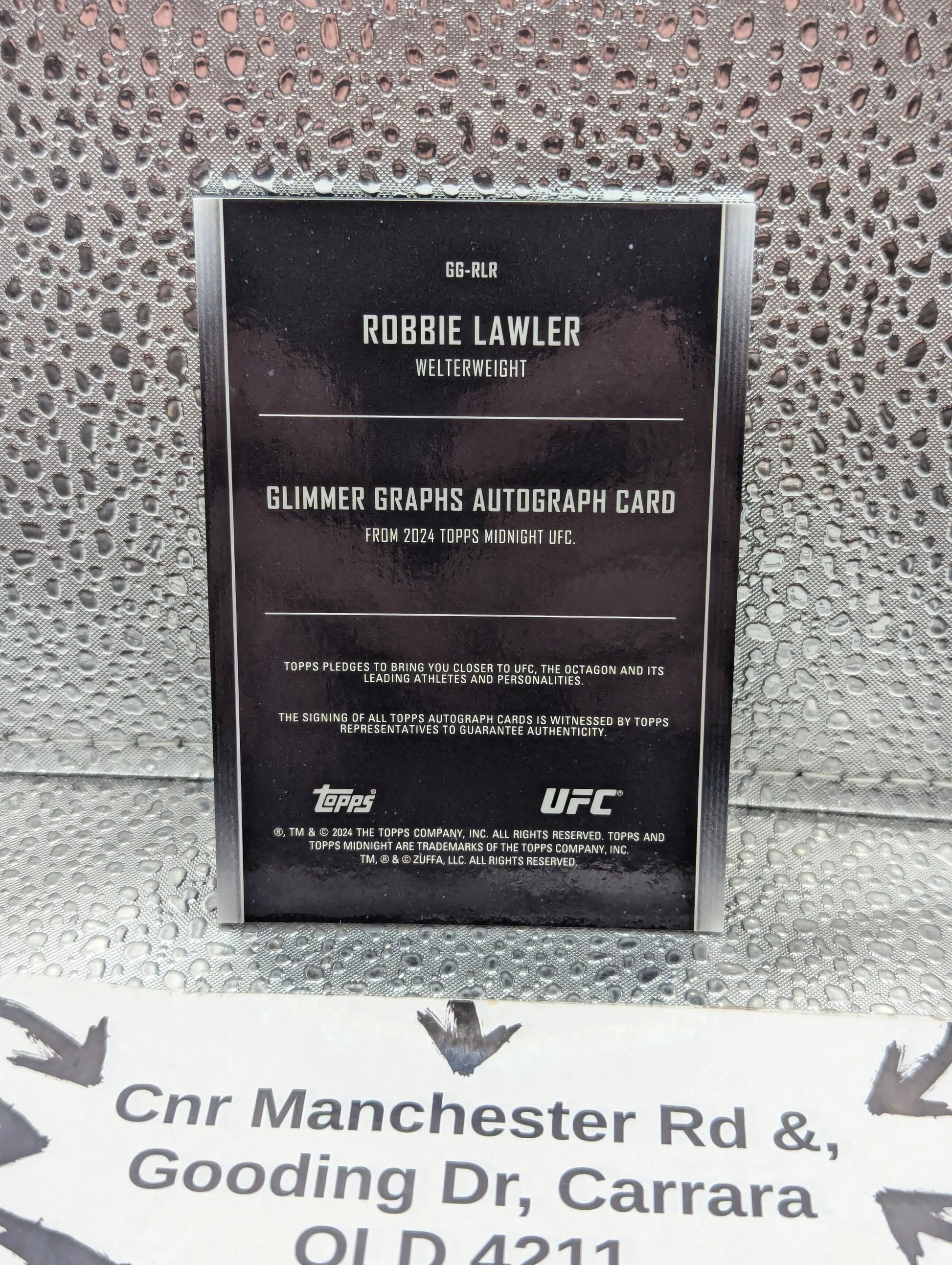 Robbie Lawler Autograph Topps 2024 Midnight SSP HOF Auto FRENLY BRICKS - Open 7 Days