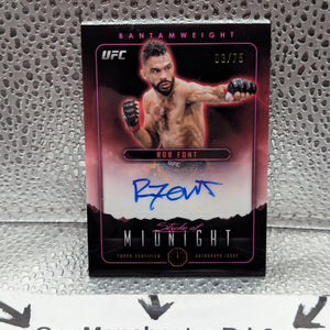 2024 Topps Midnight UFC Stroke of Twilight /75 Rob Font #SMA-RFT Auto FRENLY BRICKS - Open 7 Days