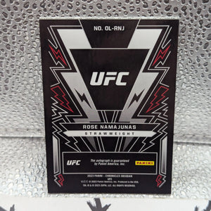 2023 Panini Chronicles UFC Obsidian Lightning Strike Rose Namajunas AUTO FRENLY BRICKS - Open 7 Days