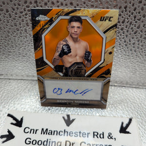 Brandon Moreno 2024 Topps Chrome UFC Marks of Champion Auto Orange/25 #МОС-ВМО FRENLY BRICKS - Open 7 Days