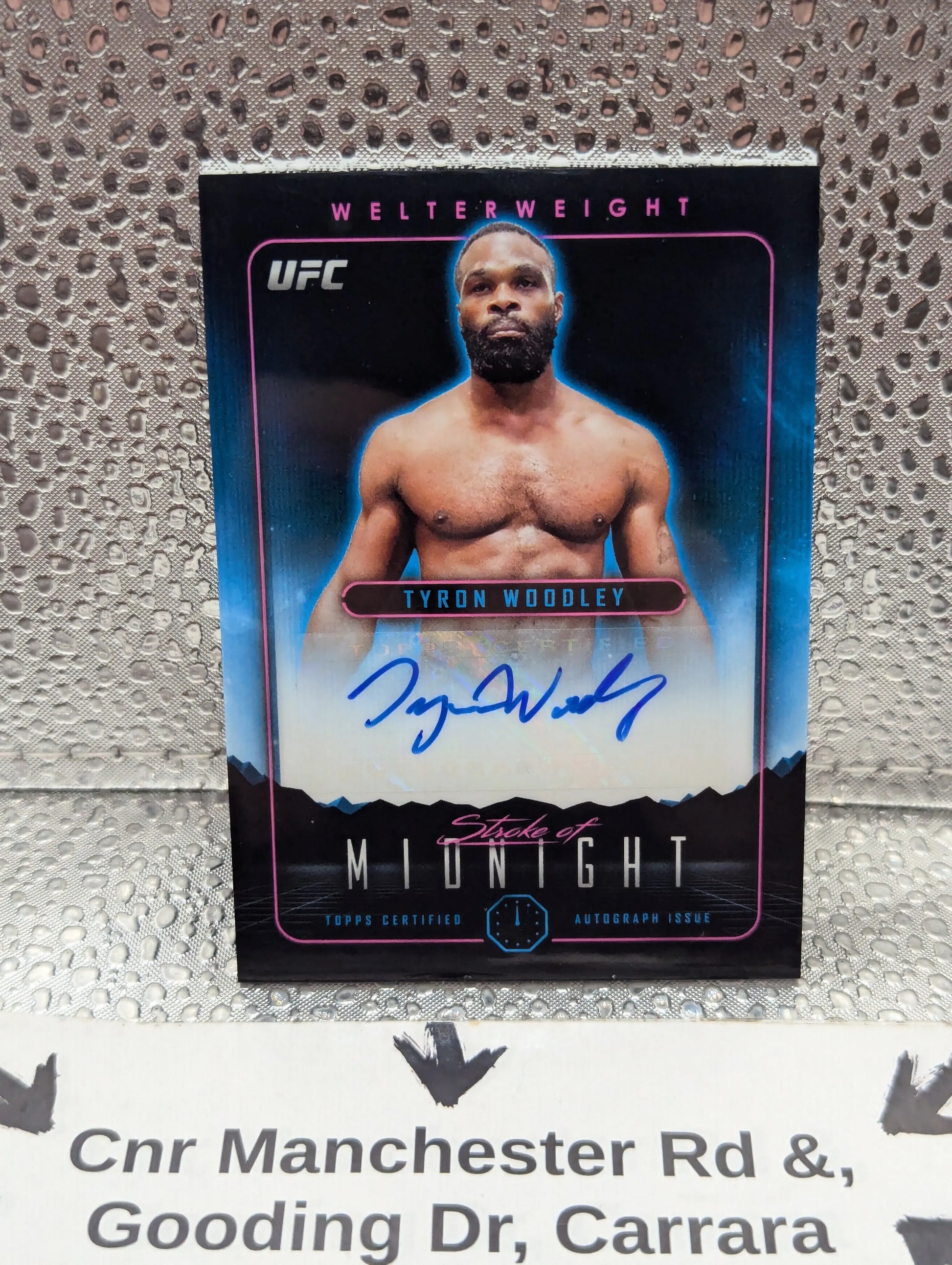 2024 Topps UFC Midnight Tyron Woodley Auto Stroke of Midnight FRENLY BRICKS - Open 7 Days