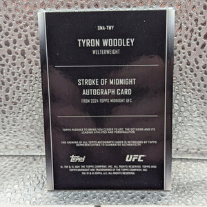 2024 Topps UFC Midnight Tyron Woodley Auto Stroke of Midnight FRENLY BRICKS - Open 7 Days