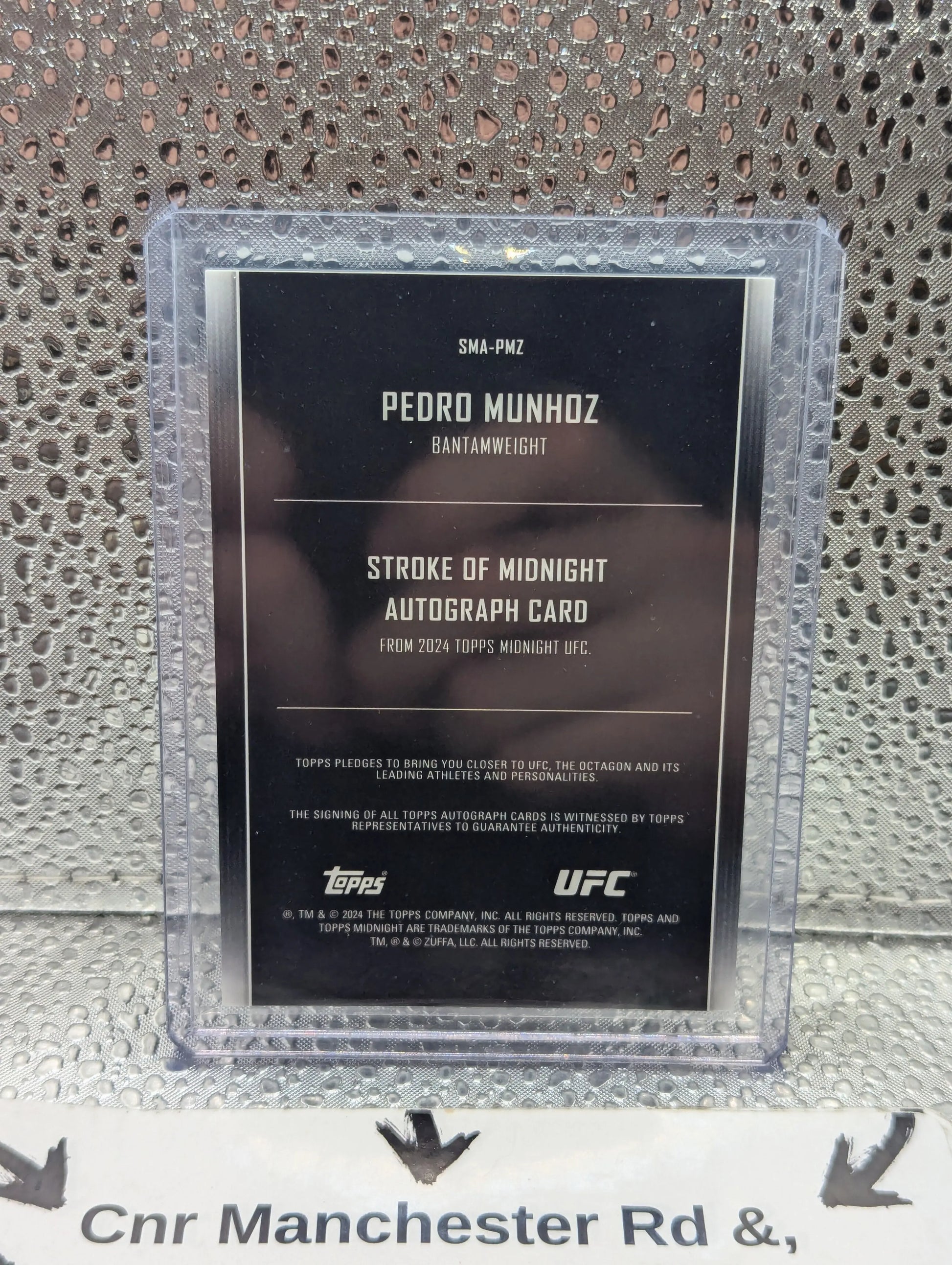 PEDRO MUNHOZ 2024 TOPPS MIDNIGHT UFC STROKE OF MIDNIGHT AUTO #SMA-PMZ /75 FRENLY BRICKS - Open 7 Days