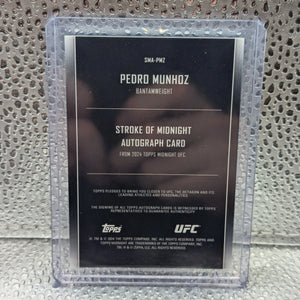 PEDRO MUNHOZ 2024 TOPPS MIDNIGHT UFC STROKE OF MIDNIGHT AUTO #SMA-PMZ /75 FRENLY BRICKS - Open 7 Days