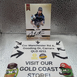 2012 NRL Limited Edition Signature Series Johnathan Thurston Indigenous All Stars FRENLY BRICKS - Open 7 Days