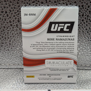 2023 Immaculate UFC Rose Namajunas Jumbo Memorabilia /10 FRENLY BRICKS - Open 7 Days