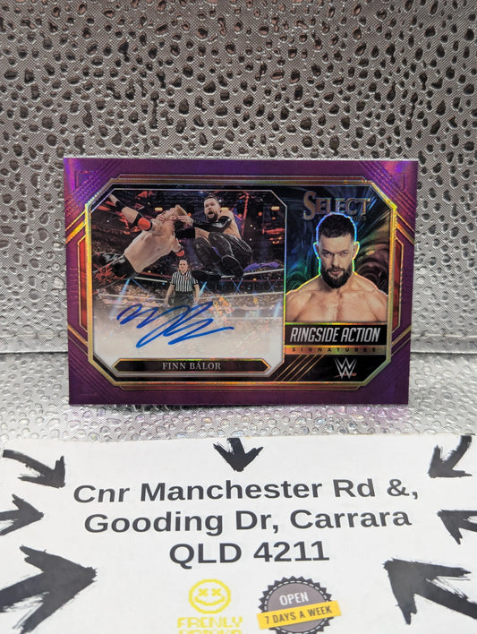 2023 WWE Select FINN BALOR Purple Ringside Signatures Auto /35 FRENLY BRICKS - Open 7 Days