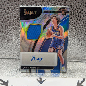 2021 Panini Select Josh Giddey Rookie Patch Auto (RPA) SILVER /199 HOLO Thunder FRENLY BRICKS - Open 7 Days