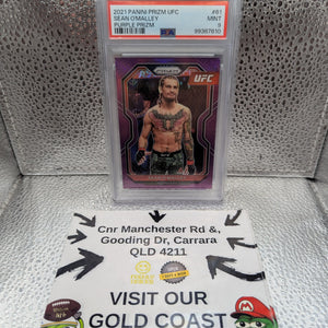 2021 Panini Prizm UFC Sean O’Malley Purple Prizm #/149 PSA 9! FRENLY BRICKS - Open 7 Days