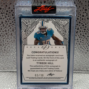 LEAF 2024 Decadence Tyreek Hill /10 Auto BLUE FRENLY BRICKS - Open 7 Days