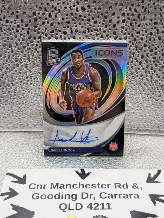 2021-22 Spectra Basketball ISIAH THOMAS Icons Auto Prizm /49 #IA-IST PISTONS NBA FRENLY BRICKS - Open 7 Days