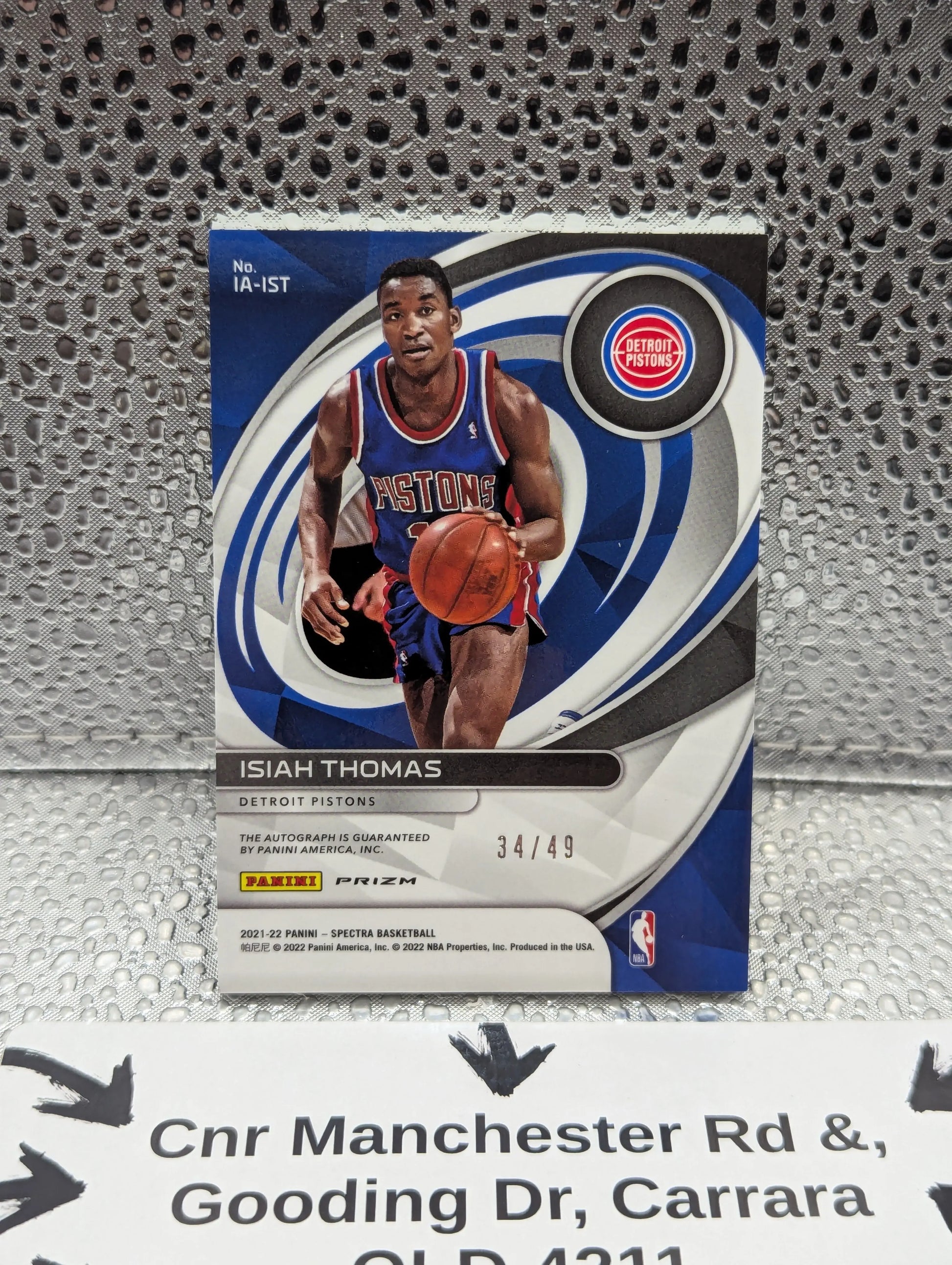 2021-22 Spectra Basketball ISIAH THOMAS Icons Auto Prizm /49 #IA-IST PISTONS NBA FRENLY BRICKS - Open 7 Days