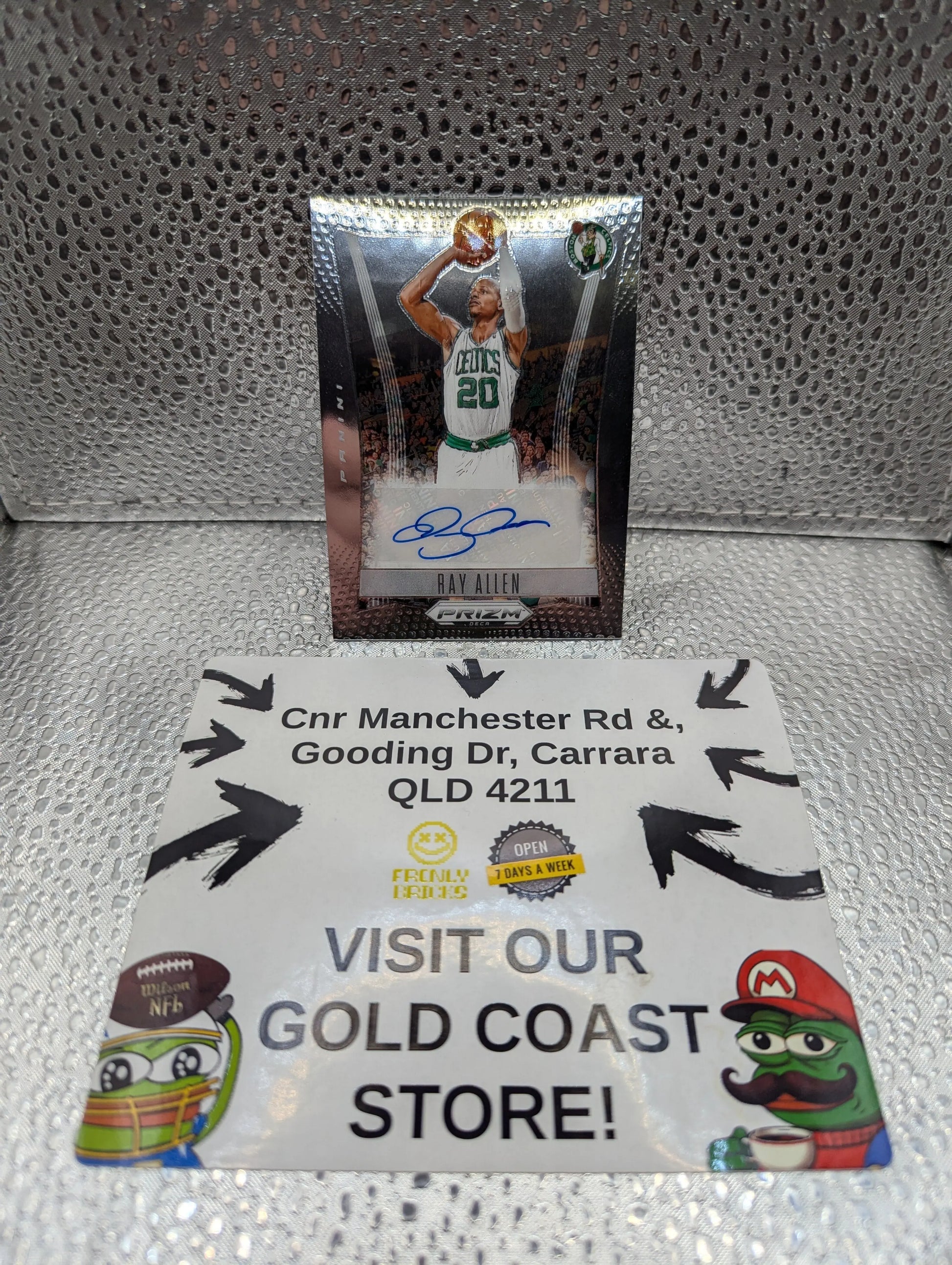 2023-24 Prizm Deca Ray Allen Auto Celtics FRENLY BRICKS - Open 7 Days