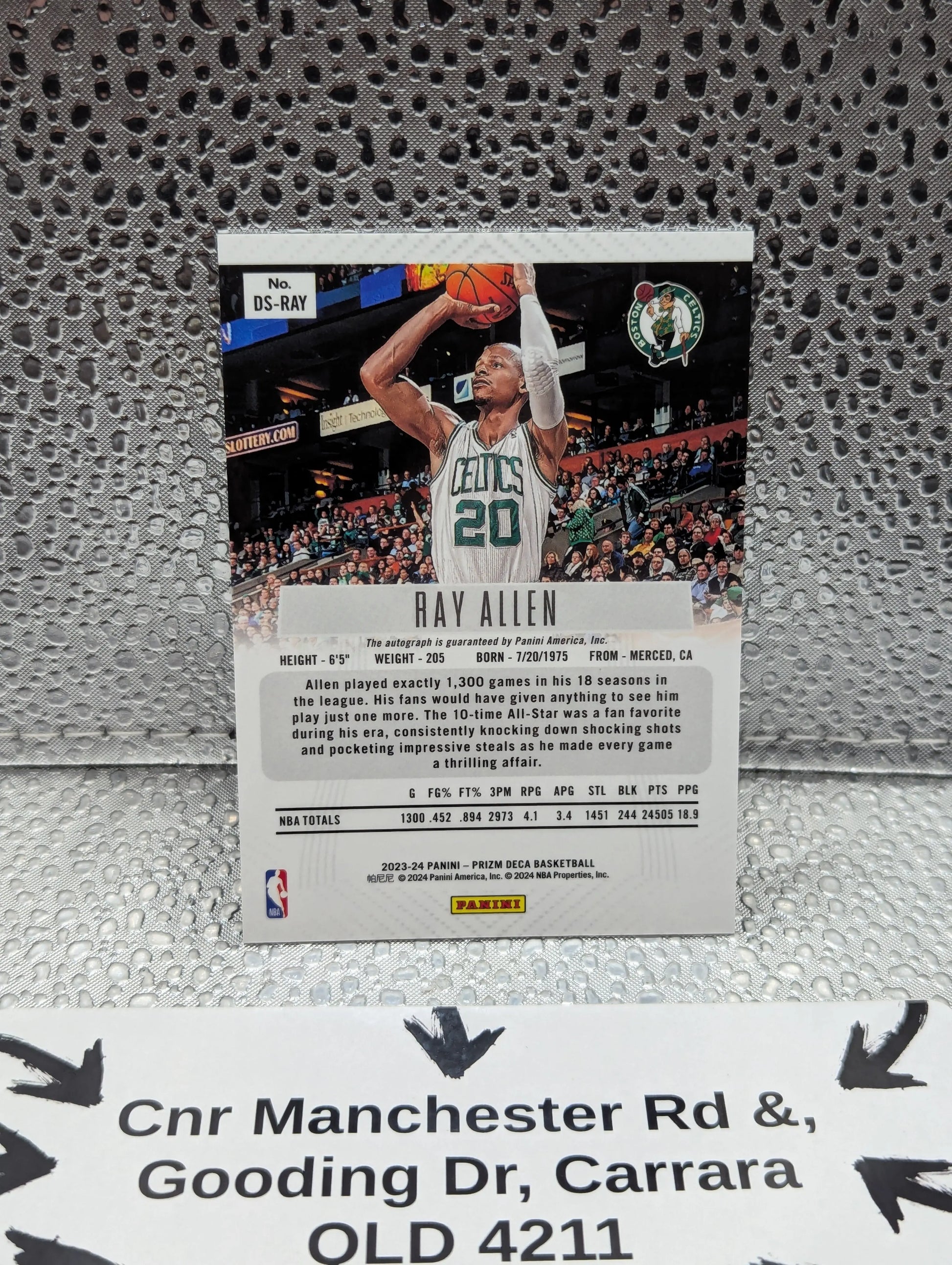 2023-24 Prizm Deca Ray Allen Auto Celtics FRENLY BRICKS - Open 7 Days