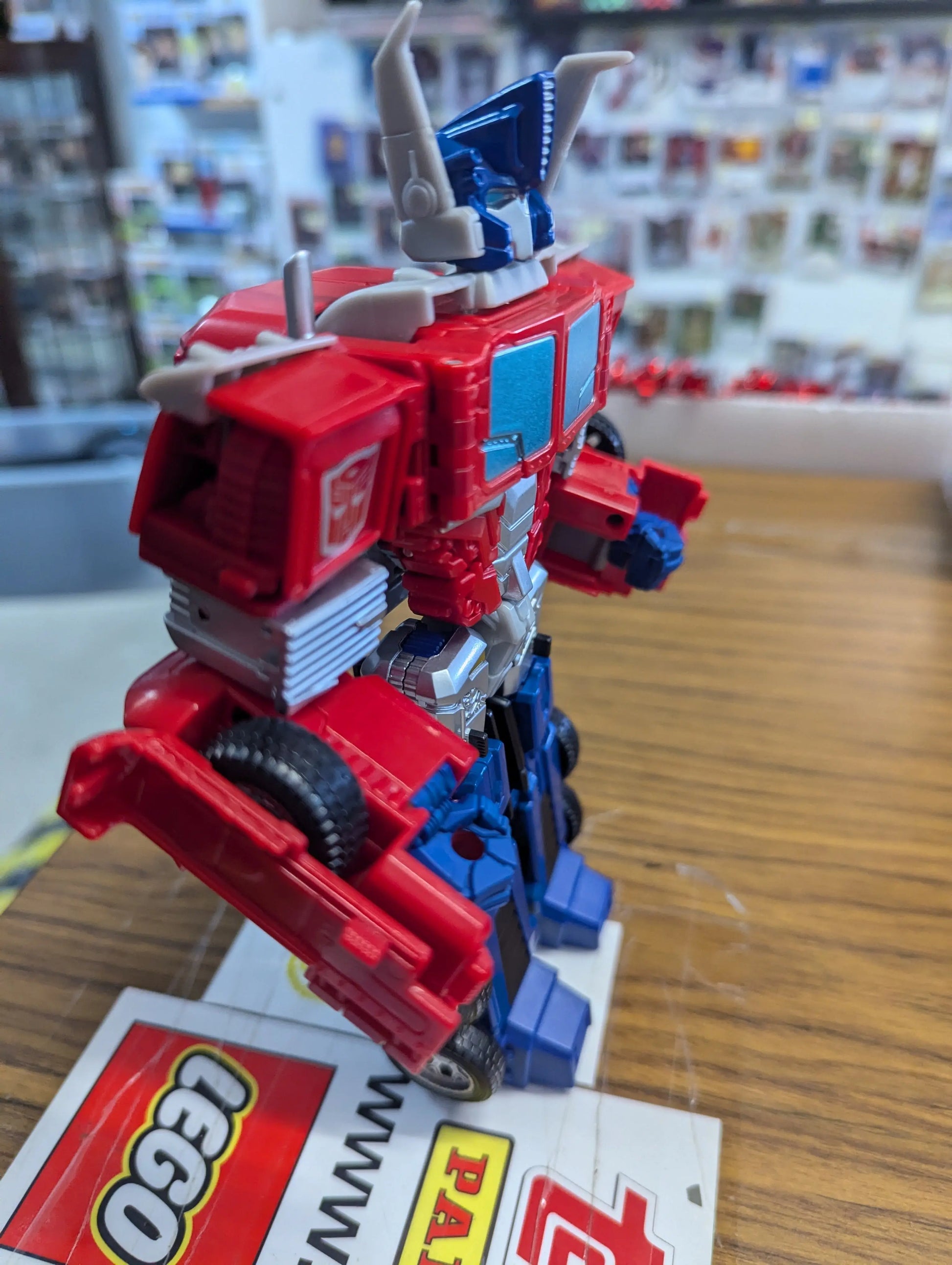 Optimus Prime Transformer Semi Truck (6.25" Long X 2.75" Tall} with Weapon as is FRENLY BRICKS - Open 7 Days