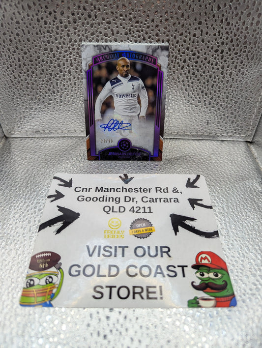 2022-23 Topps Museum UEFA Champ Archival Autographs Purple #AAJD Jermain Defoe /99 FRENLY BRICKS - Open 7 Days