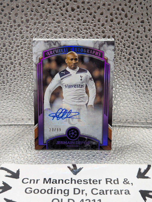 2022-23 Topps Museum UEFA Champ Archival Autographs Purple #AAJD Jermain Defoe /99 FRENLY BRICKS - Open 7 Days