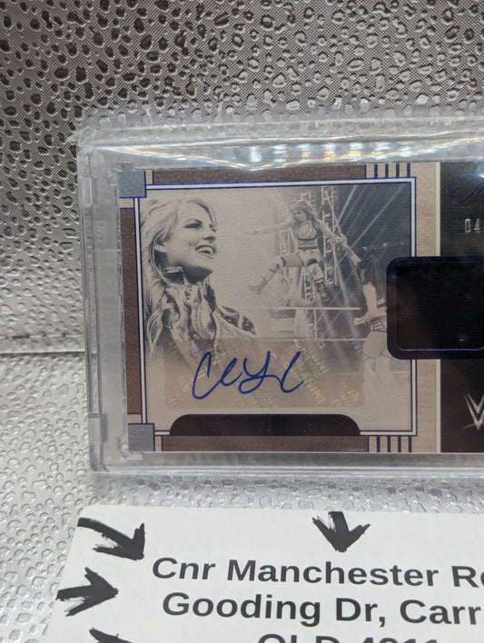 Candice LeRae 2024 Panini Three Count WWE Relic Auto Enclosed Auto /49 FRENLY BRICKS - Open 7 Days