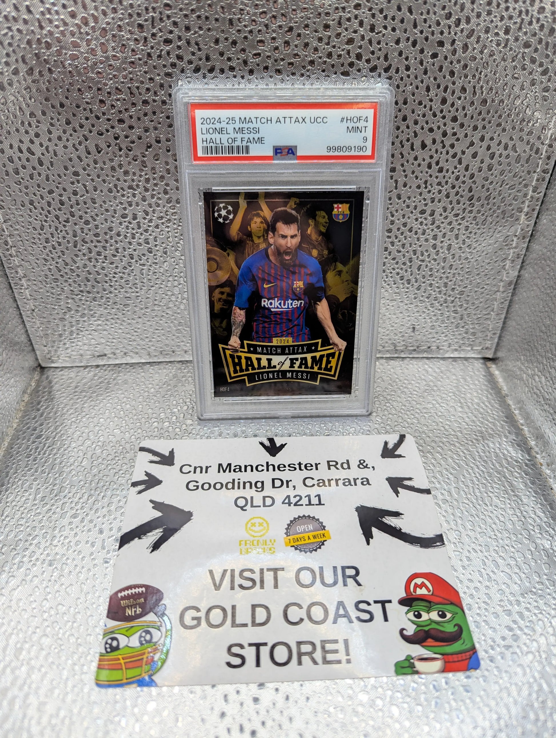 Topps Match Attax 2024/25 PSA 9 Lionel Messi Hall of Fame Mint Condition #HOF 4 FRENLY BRICKS - Open 7 Days