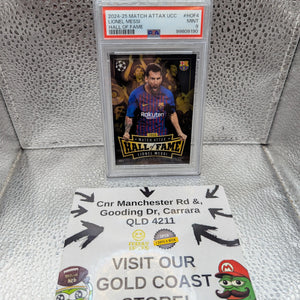 Topps Match Attax 2024/25 PSA 9 Lionel Messi Hall of Fame Mint Condition #HOF 4 FRENLY BRICKS - Open 7 Days