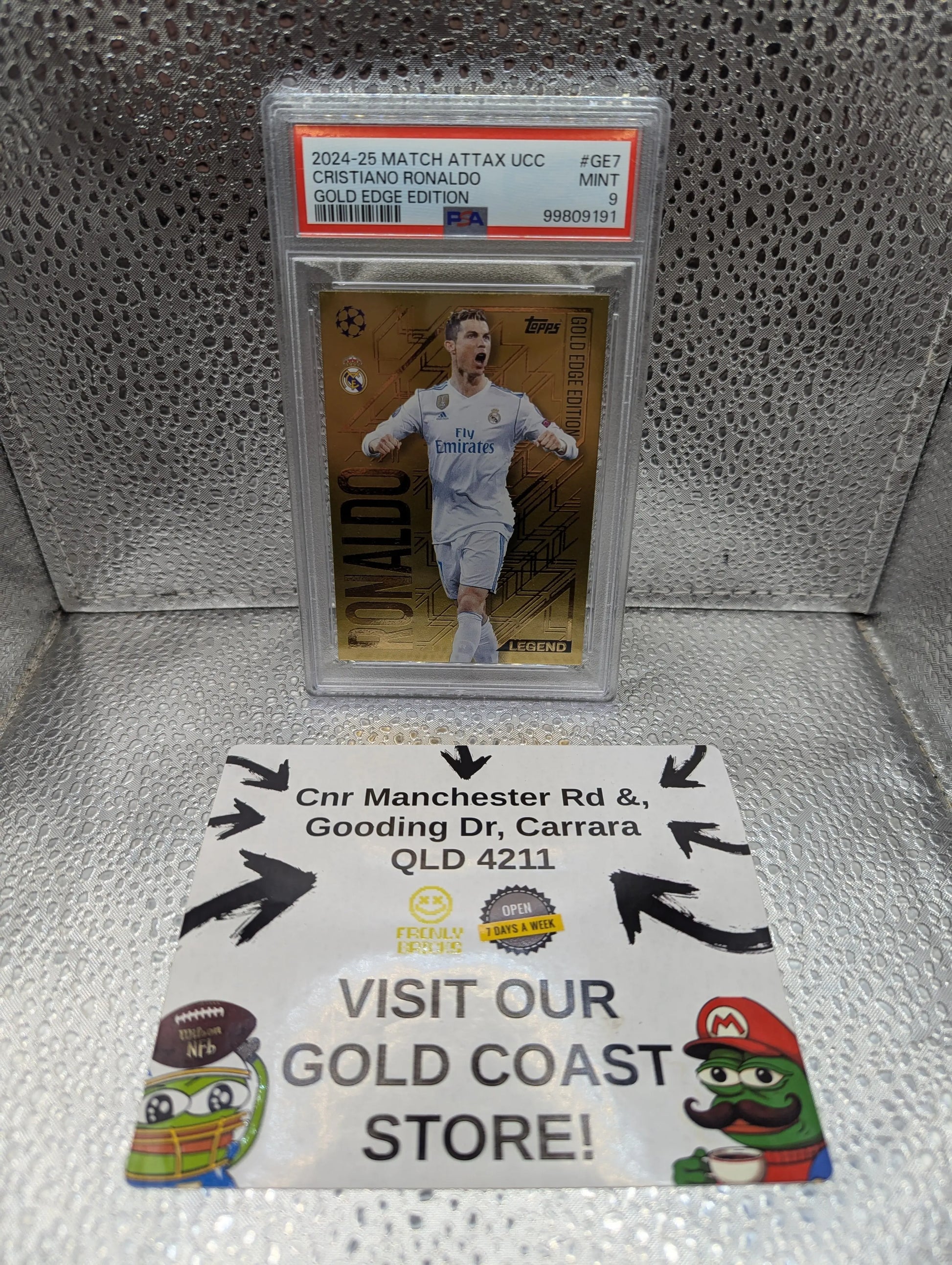 Topps Match Attax 24/25 Gold Edge Edition Ronaldo PSA 9 Mint FRENLY BRICKS - Open 7 Days