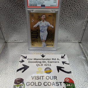 Topps Match Attax 24/25 Gold Edge Edition Ronaldo PSA 9 Mint FRENLY BRICKS - Open 7 Days