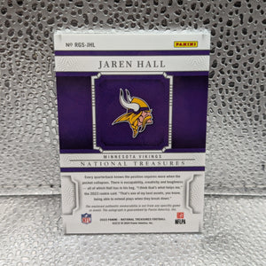 Jaren Hall Dual Patch Auto RPA /25 RC 2023 Panini National Treasures Football FRENLY BRICKS - Open 7 Days