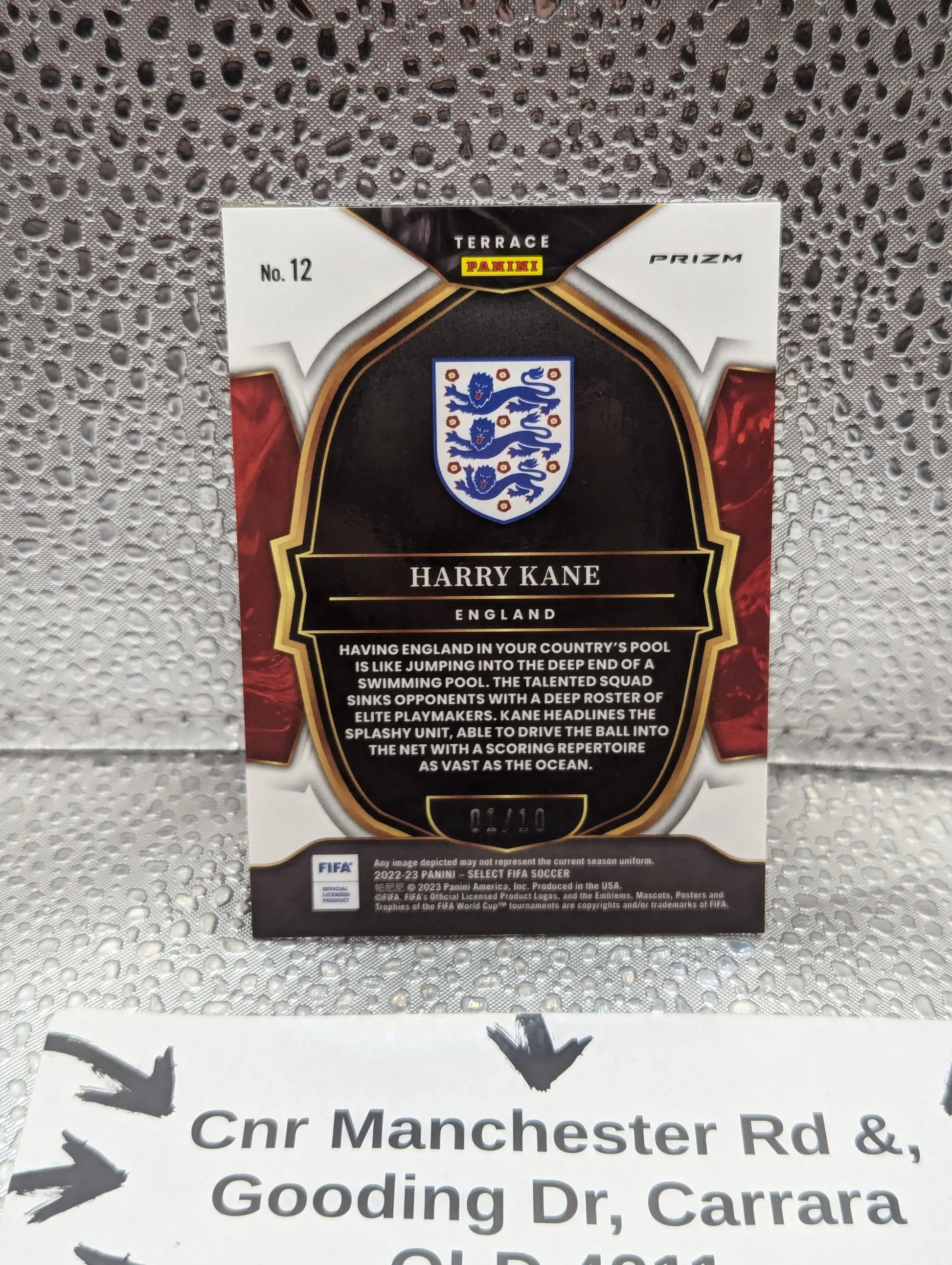 2022-23 Panini Select FIFA Harry Kane England /10 Gold Soccer Card FRENLY BRICKS - Open 7 Days