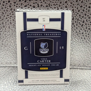 2016-17 Panini Vince Carter Patch /25 National Treasures Basketball Card FRENLY BRICKS - Open 7 Days