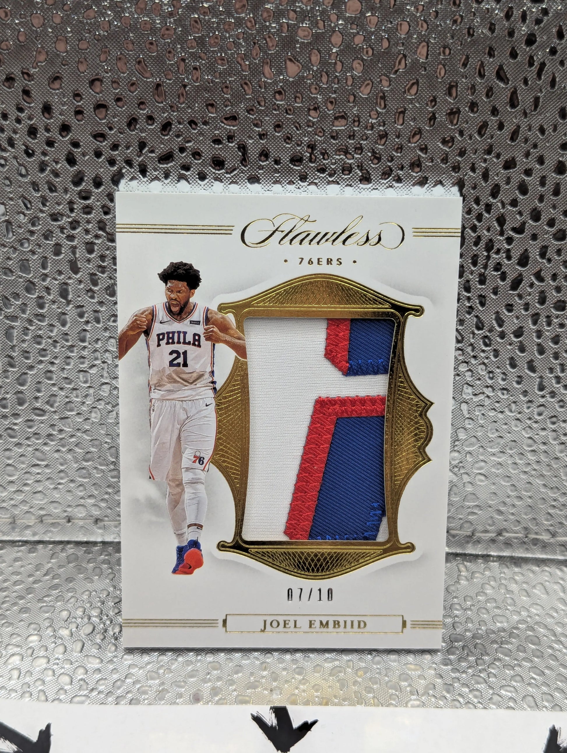 2019-20 Flawless Joel Embiid /10 Patch Basketball Card FRENLY BRICKS - Open 7 Days