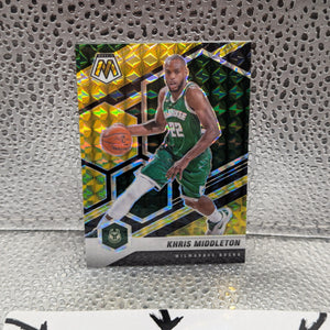 2020-21 Panini Mosaic Gold Khris Middleton /8 Basketball Card FRENLY BRICKS - Open 7 Days