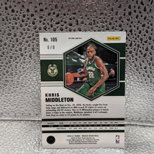 2020-21 Panini Mosaic Gold Khris Middleton /8 Basketball Card FRENLY BRICKS - Open 7 Days