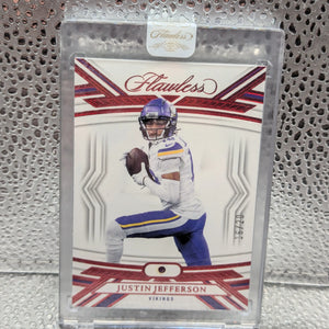 2023 Panini Flawless Justin Jefferson #43 Diamond Ruby Gem /20 Vikings FRENLY BRICKS - Open 7 Days