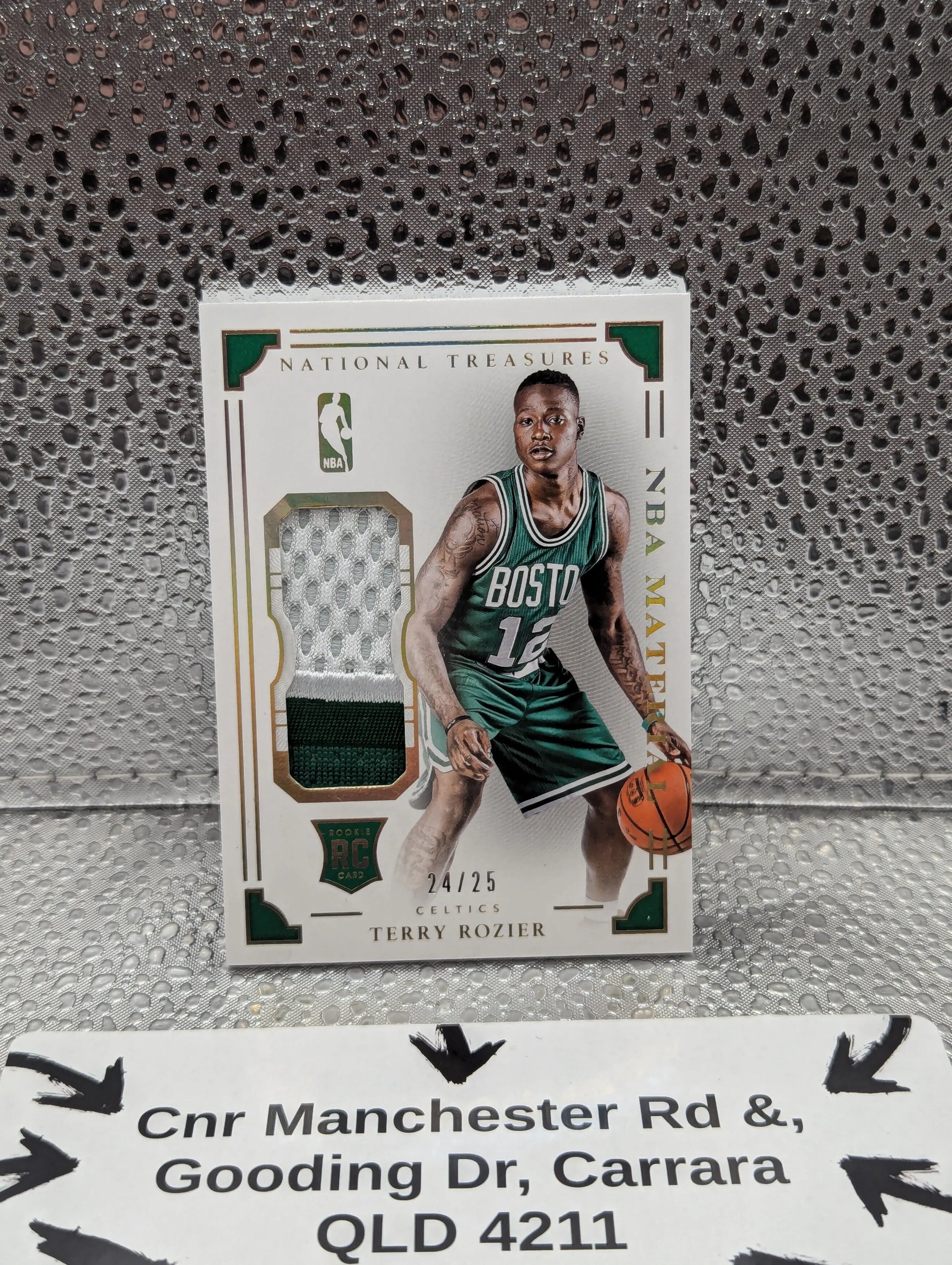 2015-16 Panini National Treasures NBA Material Terry Rozier Patch #'d /25 Rookie FRENLY BRICKS - Open 7 Days