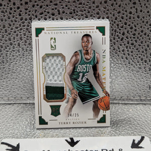 2015-16 Panini National Treasures NBA Material Terry Rozier Patch #'d /25 Rookie FRENLY BRICKS - Open 7 Days