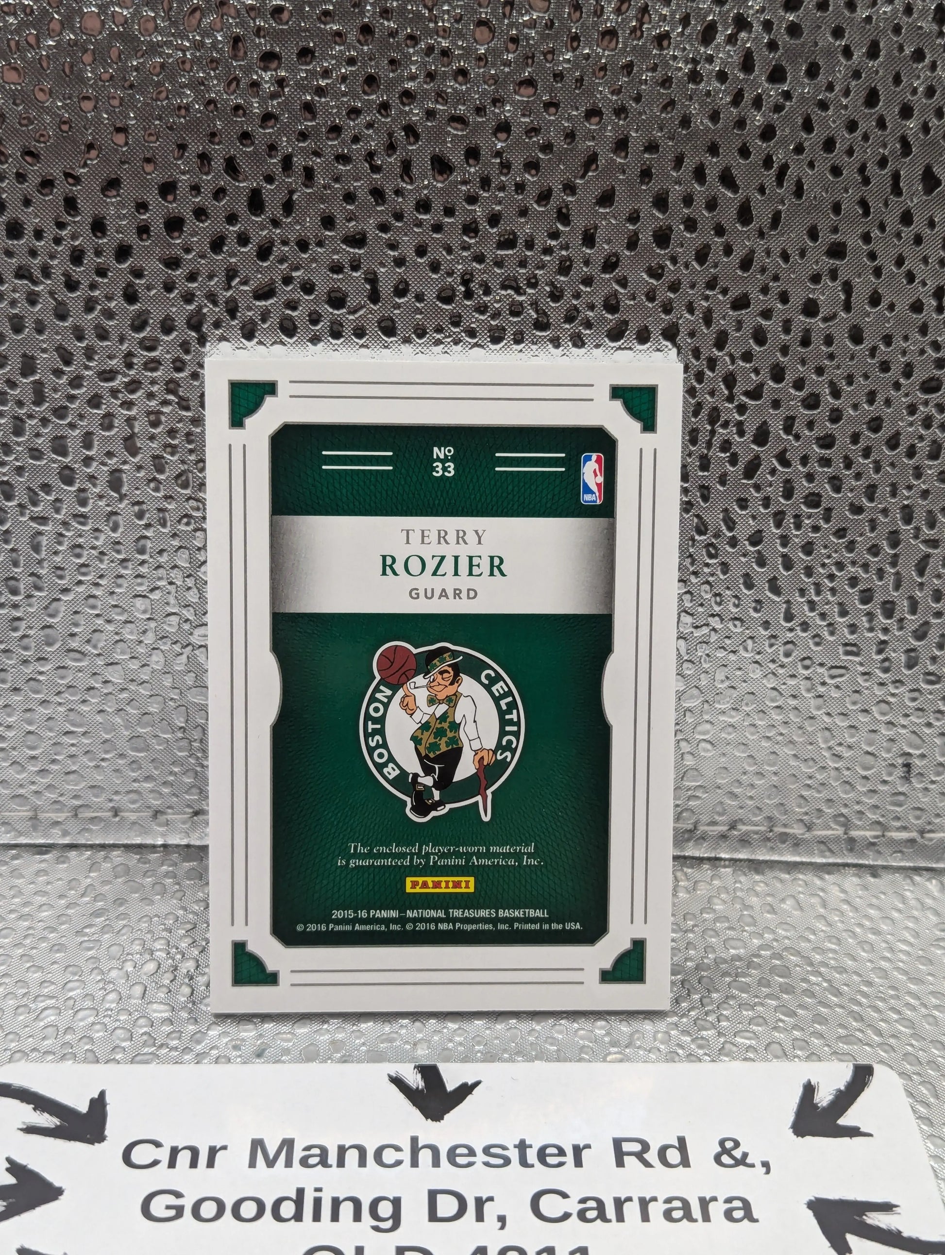 2015-16 Panini National Treasures NBA Material Terry Rozier Patch #'d /25 Rookie FRENLY BRICKS - Open 7 Days