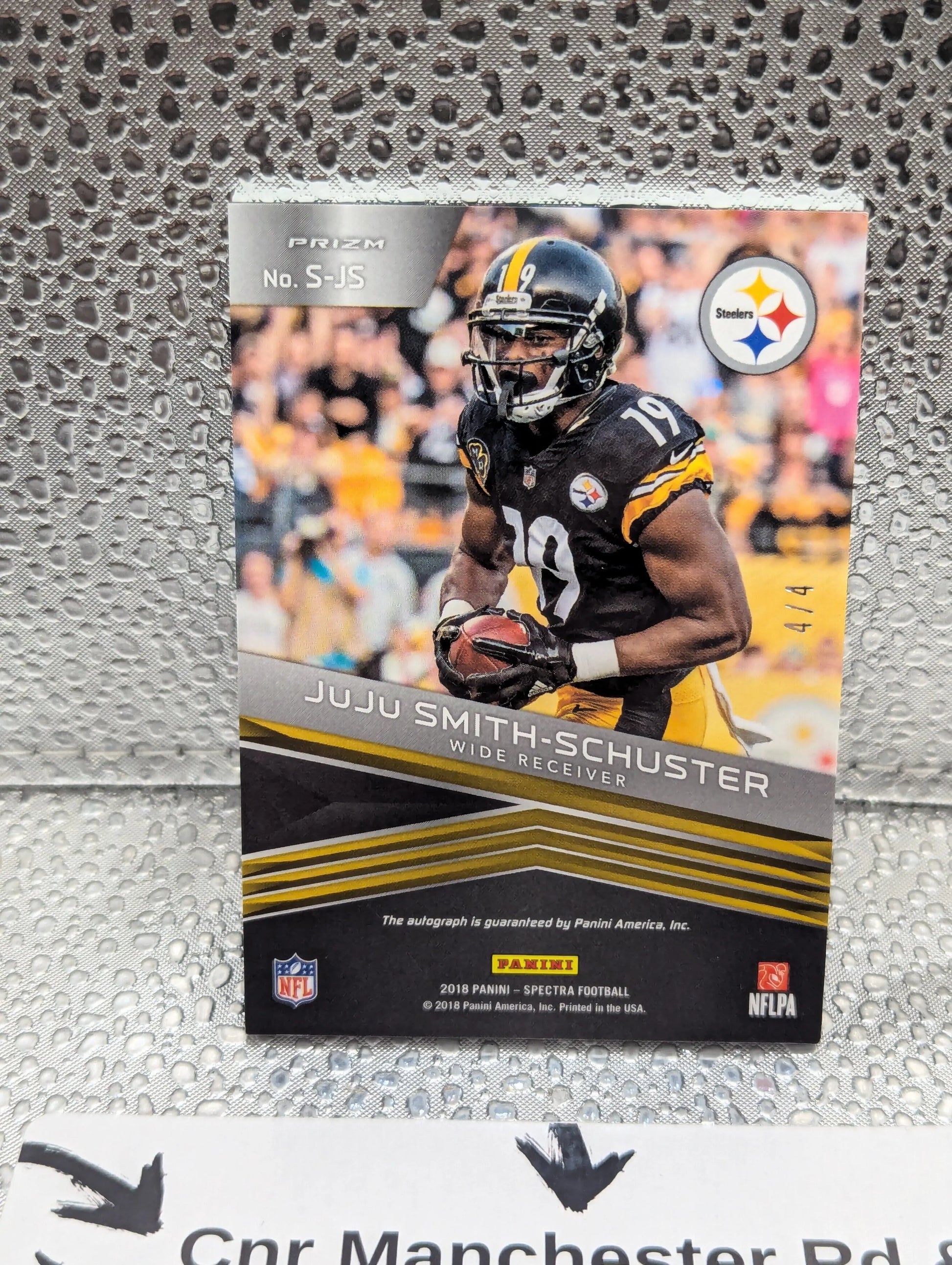 PANINI NFL 2018 JuJu Smith Schuster Spectra Auto 4/4 FRENLY BRICKS - Open 7 Days