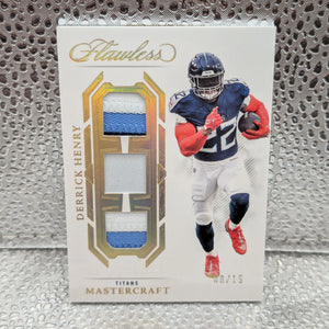 Panini 2023 Flawless Derrick Henry Triple Patch /15 FRENLY BRICKS - Open 7 Days